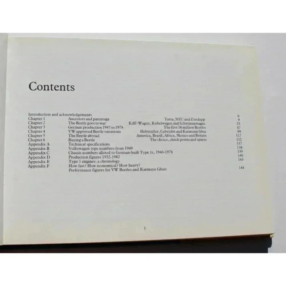 Vintage 1983 The VW Beetle & Karmann Ghia A Collector's Guide by Jonathan Wood - Picture 3 of 6